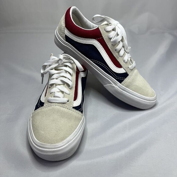 VANS men OLD SKOOL ´RETRO BLOCK´ BEIGE/RED/BLUE...
